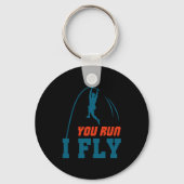 Le Vault Funny Levault Vaulting You Run I Fly  Sleutelhanger (Voorkant)