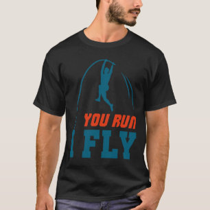 Le Vault Grappige Levault Vaulting Jij Rent Ik Vli T-shirt