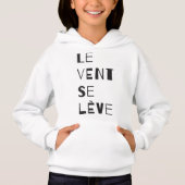 Le Vent Se Leve - Black Hoodie (Voorkant)