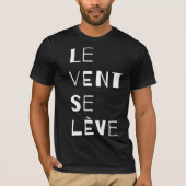 Le Vent Se Leve, Frans T-shirt (Voorkant)