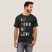 Le Vent Se Leve, Frans T-shirt (Voorkant volledig)