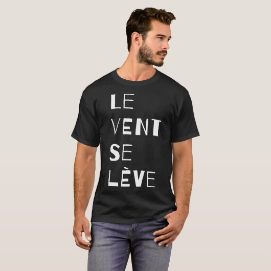 Le Vent Se Leve, Frans T-shirt (Voorkant volledig)