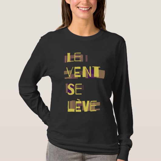 Le Vent Se Leve, Franse T-Shirt (Voorkant)