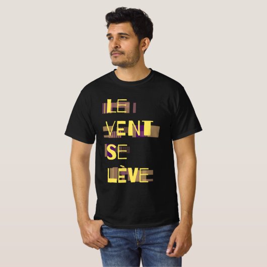 Le Vent Se Leve, Franse T-Shirt (Voorkant volledig)