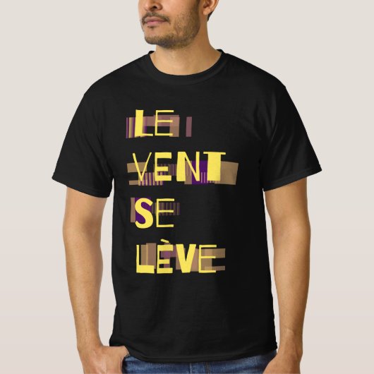 Le Vent Se Leve, Franse T-Shirt (Voorkant)