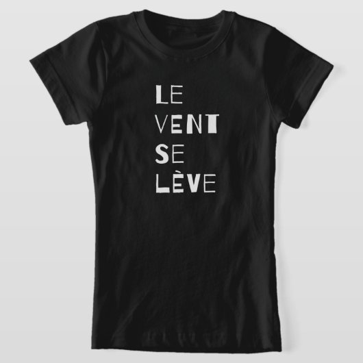 Le Vent Se Leve, Franse T-Shirt (Laagn)