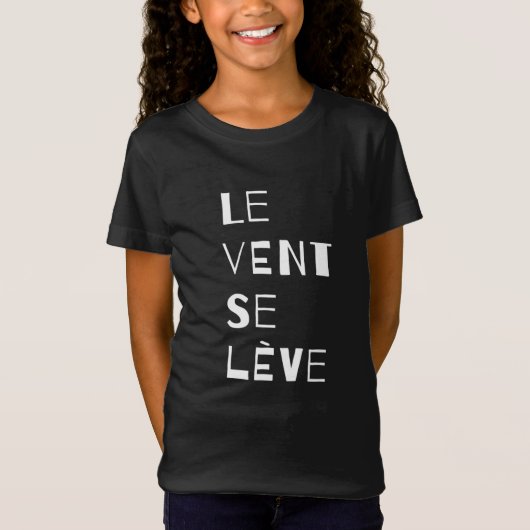 Le Vent Se Leve, Franse T-Shirt (Voorkant)