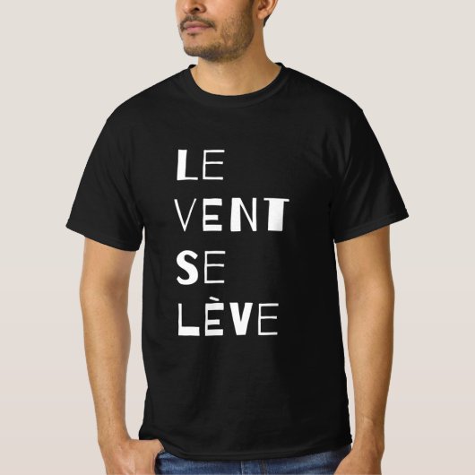 Le Vent Se Leve - White T-Shirt (Voorkant)