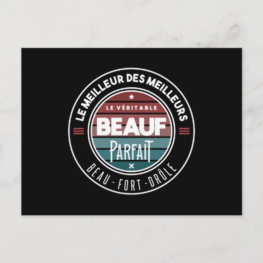 Le véritable beauf parfait briefkaart (Voorkant)