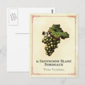 Le Vin Blanc Briefkaart (Voorkant / Achterkant)