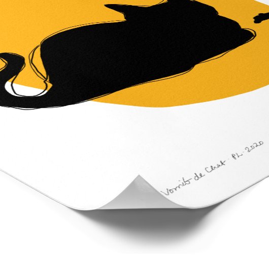 Le Vomit de Chat Poster (Hoek)