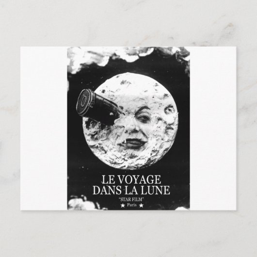 Le Voyage Dans La Lune (een reis naar de maan) Briefkaart (Voorkant)
