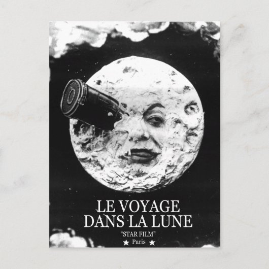 Le Voyage Dans La Lune (een reis naar de maan) Briefkaart (Voorkant)