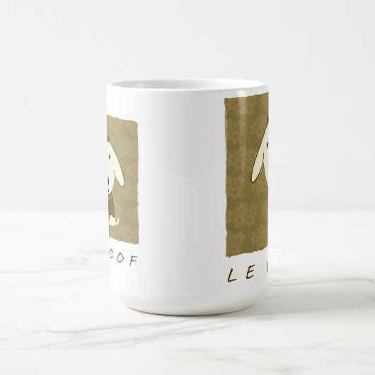 Le Wof Cute Puppy Dog Koffiemok (Center)