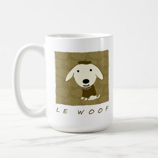 Le Wof Cute Puppy Dog Koffiemok (Links)