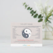 Le Yin et le Yang Briefkaart (Staand voorkant)