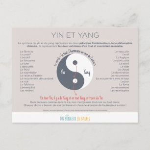 Le Yin et le Yang Briefkaart