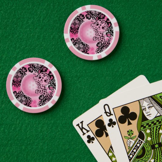Léa de Roze Luipaard Poker Chips (Pokertafel (Dubbel))