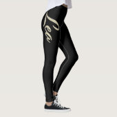Lea white gold Handwriting Hose Leggings (Rechts)