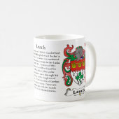 Leach Family Coat of Arms Mok (Voorkant rechts)