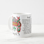 Leach Family Coat of Arms Mok (Voorkant links)