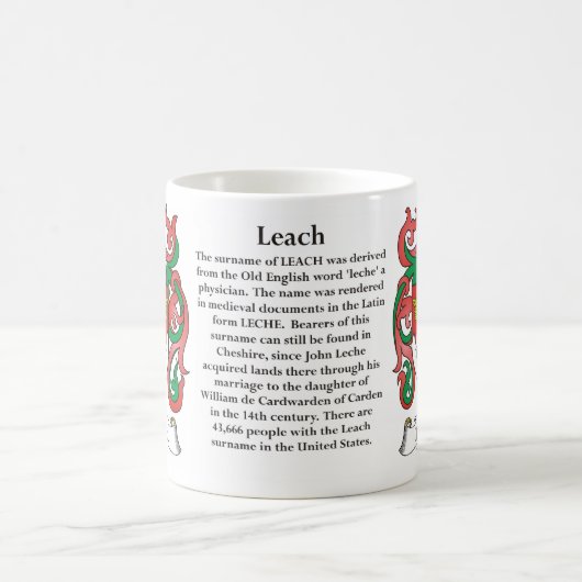 Leach Family Coat of Arms Mok (Center)