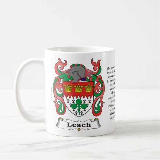 Leach Family Coat of Arms Mok (Links)