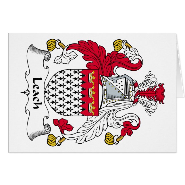 Leach Family Crest (Voorkant Horizontaal)