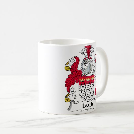Leach Family Crest Koffiemok (Voorkant rechts)