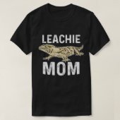 Leachie Gecko mam Nieuw Caledonian Giant Gecko Gra T-shirt (Design voorkant)