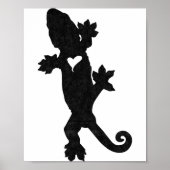 Leachie New Caledonian Gecko Artsy Distressed  Poster (Voorkant)