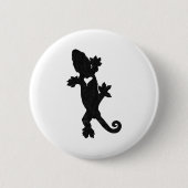 Leachie New Caledonian Gecko Artsy Distressed Ronde Button 5,7 Cm (Voorkant)