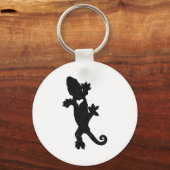 Leachie New Caledonian Gecko Artsy Distressed  Sleutelhanger (Voorkant)