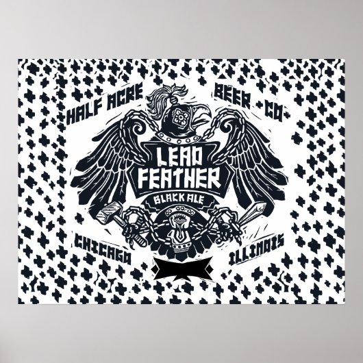 Lead Feather Black Ale Poster (Voorkant)