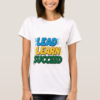 LEAD LEARN SUCCES - Motivatie vrouwen Basic T T-shirt