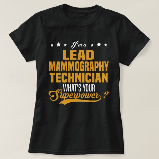 Lead Mammografie Technician T-shirt (Design voorkant)