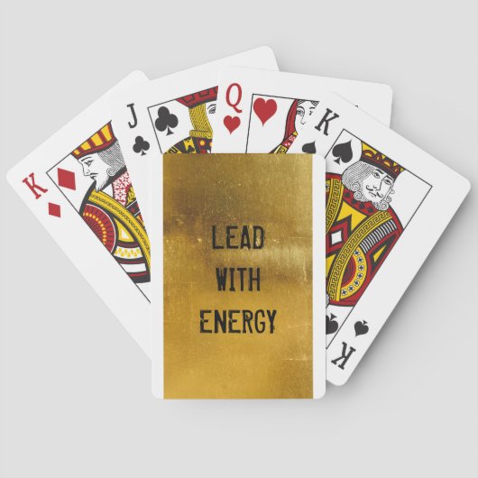 LEAD MET ENERGIESPLAYCARDS POKERKAARTEN (Achterkant)