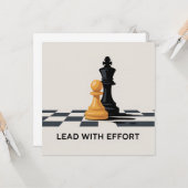 Lead With Effort Kaart (Voorkant / Achterkant in situ)