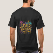 Lead with Passion" Inspirerend T-shirt (Achterkant)