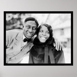 Leadbelly & Martha Ledbetter 1935 Poster