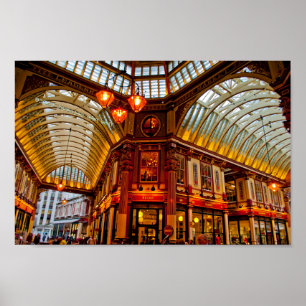 Leadenhall Market City of London England UK Poster