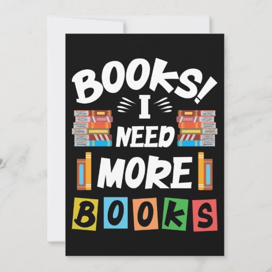 Leader-cadeauboeken die ik meer boeken nodig heb bedankkaart (Voorkant)