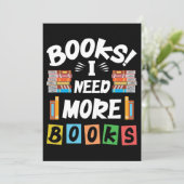 Leader-cadeauboeken die ik meer boeken nodig heb bedankkaart (Staand voorkant)