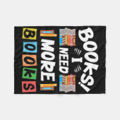 Leader-cadeauboeken die ik meer boeken nodig heb fleece deken (Voorkant (Horizontaal))