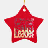 Leader Extraordinaire Keramisch Ornament (Achterkant)