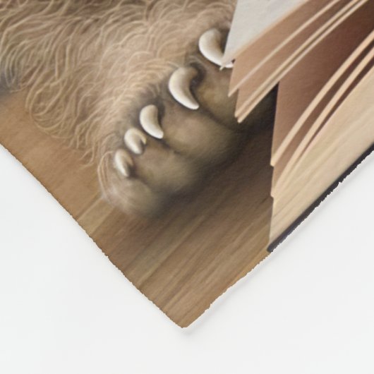 Leader Gift Beer en Rabbit Read Books Fleece Deken (Hoek)