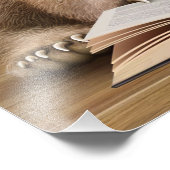 Leader Gift Beer en Rabbit Read Books Foto Afdruk (Hoek)