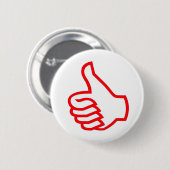 Leader MOTIVATIE tools :  THUMBSUP Ronde Button 5,7 Cm (Voorkant /achterkant)
