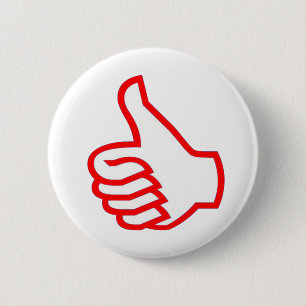 Leader MOTIVATIE tools :  THUMBSUP Ronde Button 5,7 Cm