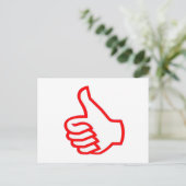 Leader MOTIVATIONAL Tools: THUMBSUP Briefkaart (Staand voorkant)
